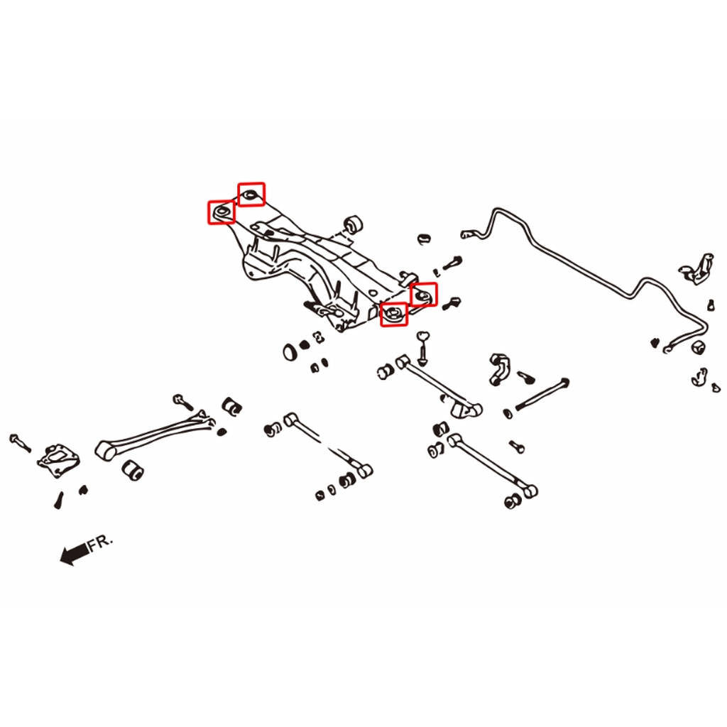 HARDRACE 6789 HARDEN RUBBER BUSHING SUBARU IMPREZA 93-00 Photo-3