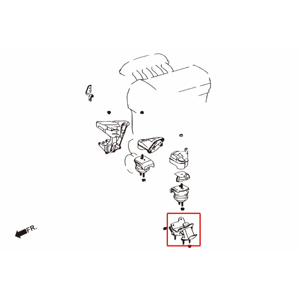 HARDRACE 7301 HARDEN ENGINE MOUNT LEXUS SC400 92-97 Photo-1