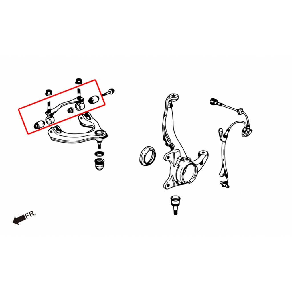 HARDRACE 6228 HARDEN RUBBER BUSHING HONDA CIVIC 92-96 Photo-1