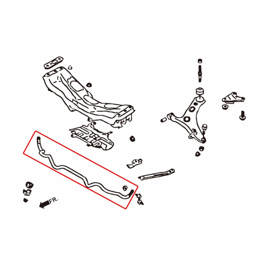 HARDRACE 7688 SWAY BAR SUBARU FORESTER 14 Photo-1