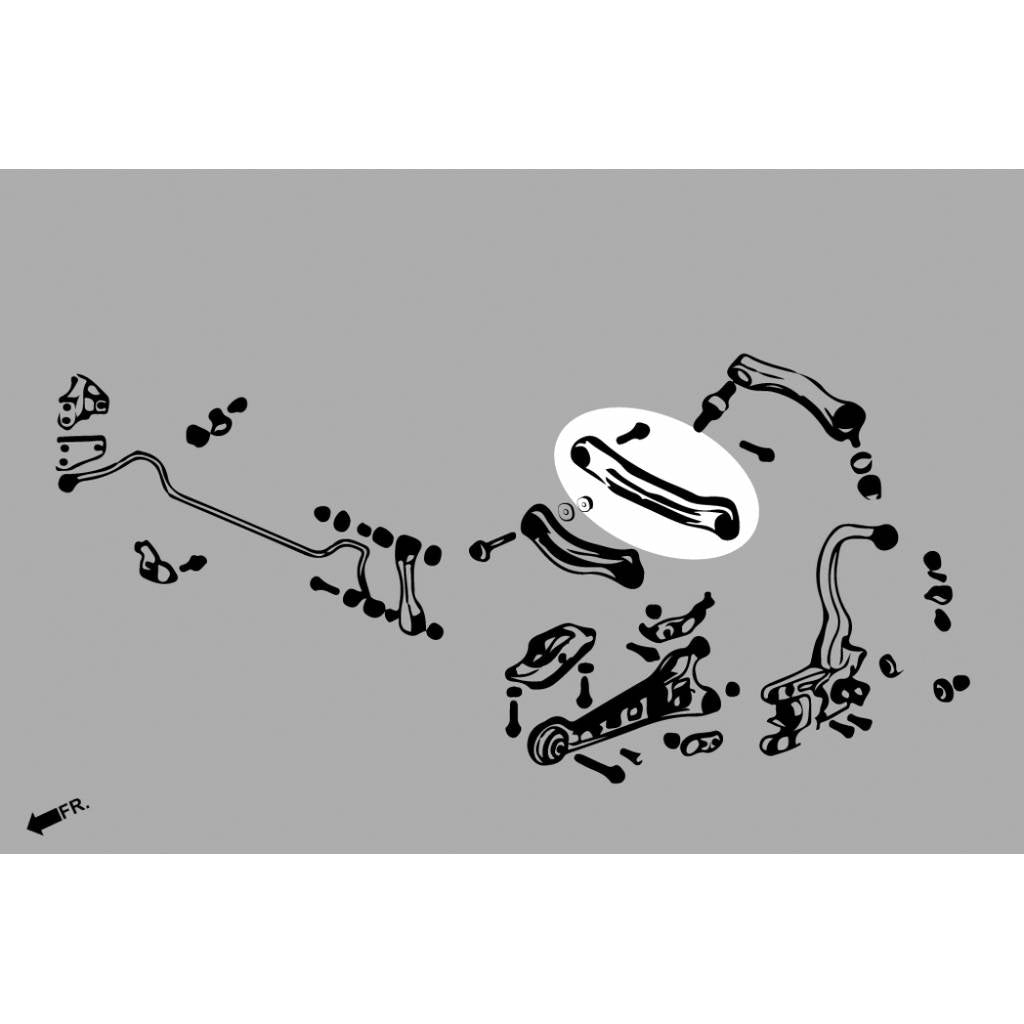 HARDRACE 6361-L ADJ. CAMBER/TOE/CASTER ARM HONDA ACCORD 90-97 Photo-1