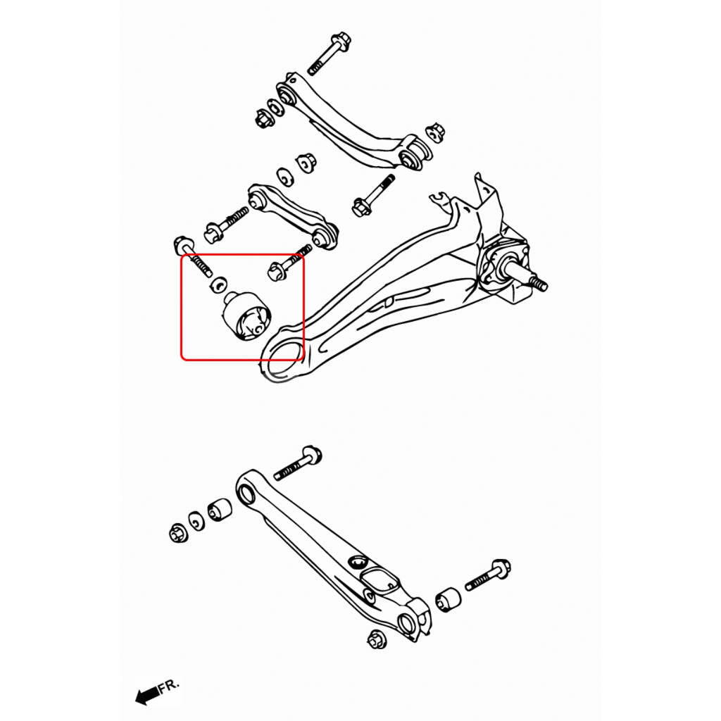 HARDRACE 6605 PILLOW BALL BUSHING MITSUBISHI LANCER 01-05 Photo-5
