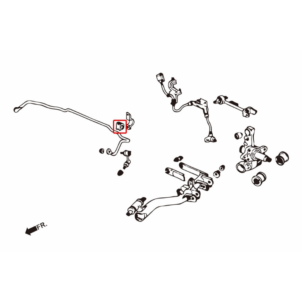 HARDRACE 6473 HARDEN STABILIZER BUSHING HONDA CIVIC 01-05 Photo-1