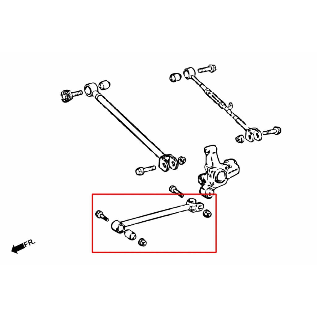 HARDRACE 7333 ADJ. CAMBER/TOE/CASTER ARM TOYOTA CAMRY 02 Photo-1