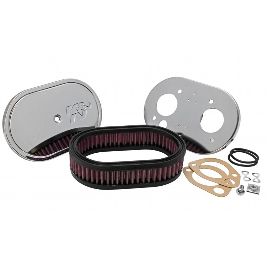 K&N 56-1270 Custom Racing Assembly SDO DCOE 4-1/2X7 OVAL,1-3/4"H Photo-0