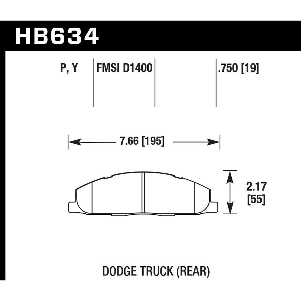 HAWK HB634Y.750 Obsolete part. No longer available Photo-2
