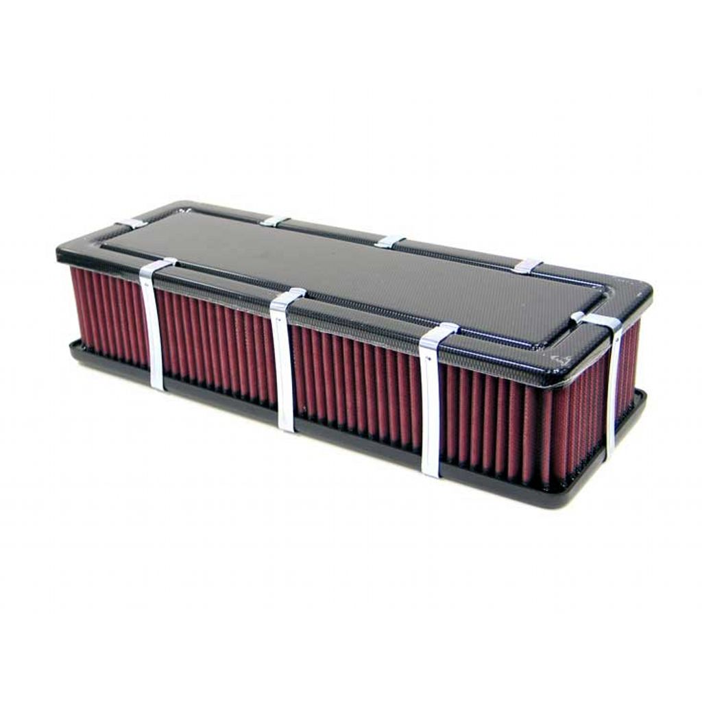 K&N 56-9188-1 Custom Racing Assembly AIRBOX; UNIVERSAL BLANK, BLACK, 100MM Photo-0