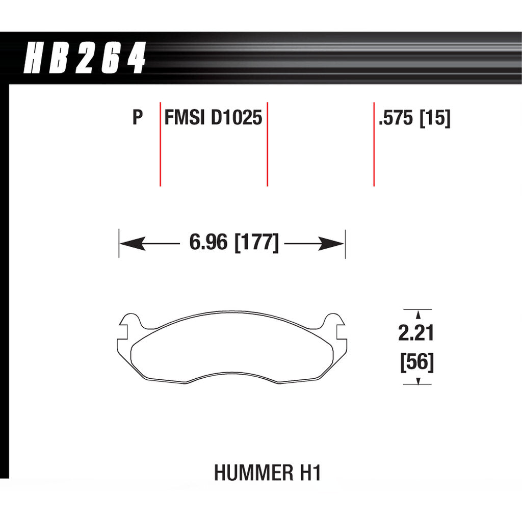 HAWK HB264P.575 Brake Pads Super Duty Photo-2