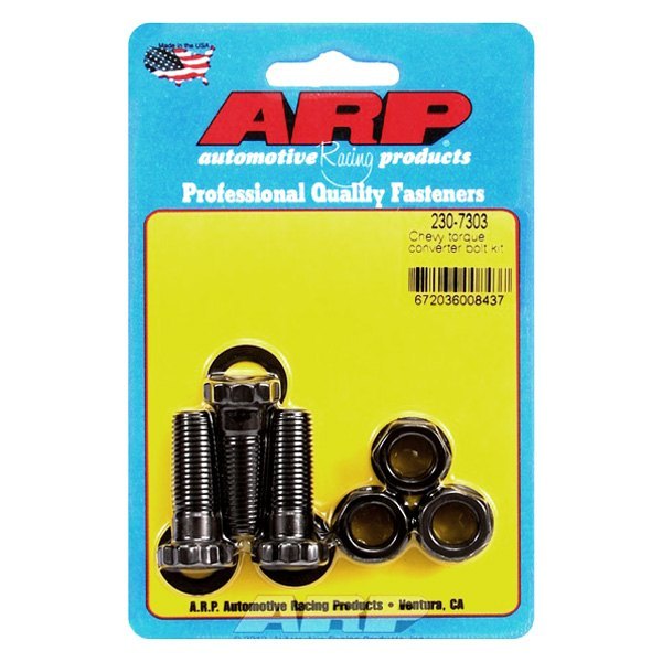ARP 230-7303 Torque Converter Bolt Kit for CHEVROLET. Powerglide. TH350 & TH400. w/ race converter. 1/2? thick tabs Photo-0