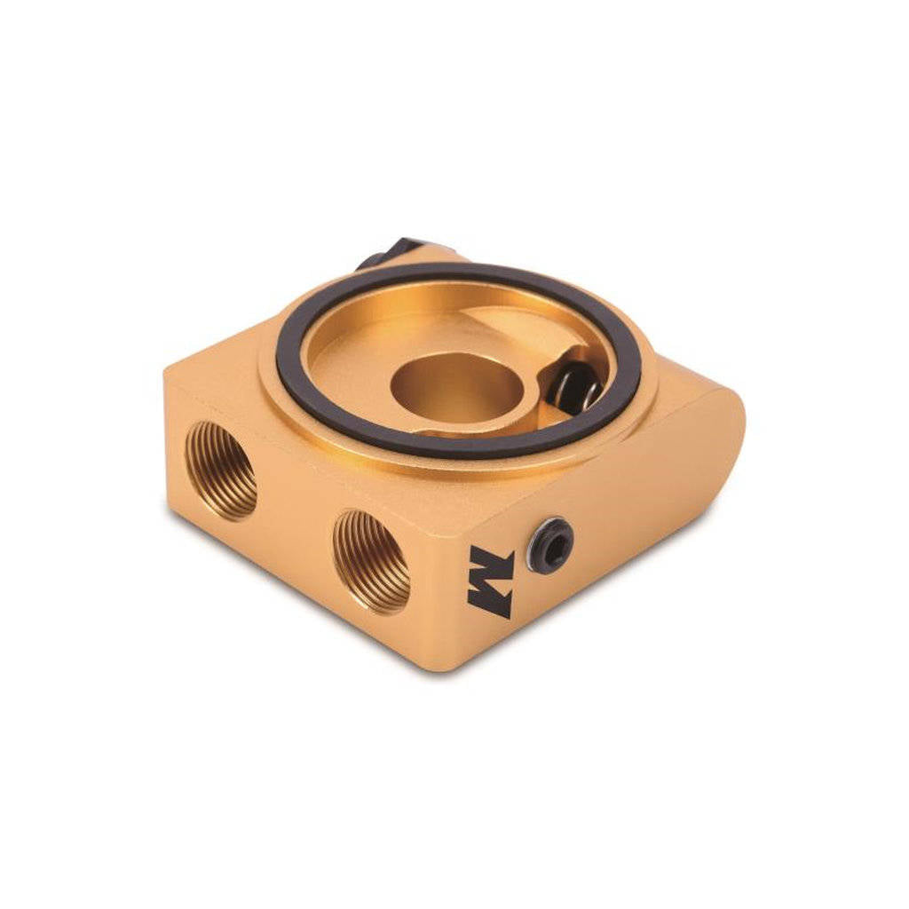 MISHIMOTO MMOP-SPTR Oil Sandwich Plate with Rear-Mounted Thermostat Photo-2