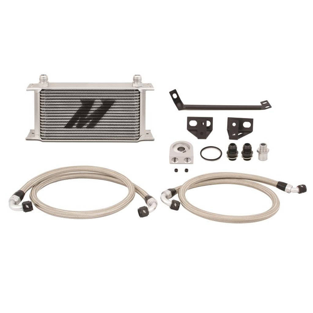MISHIMOTO MMOC-MUS4-15 FORD Mustang EcoBoost Oil Cooler Kit, 2015+ Silver Photo-0