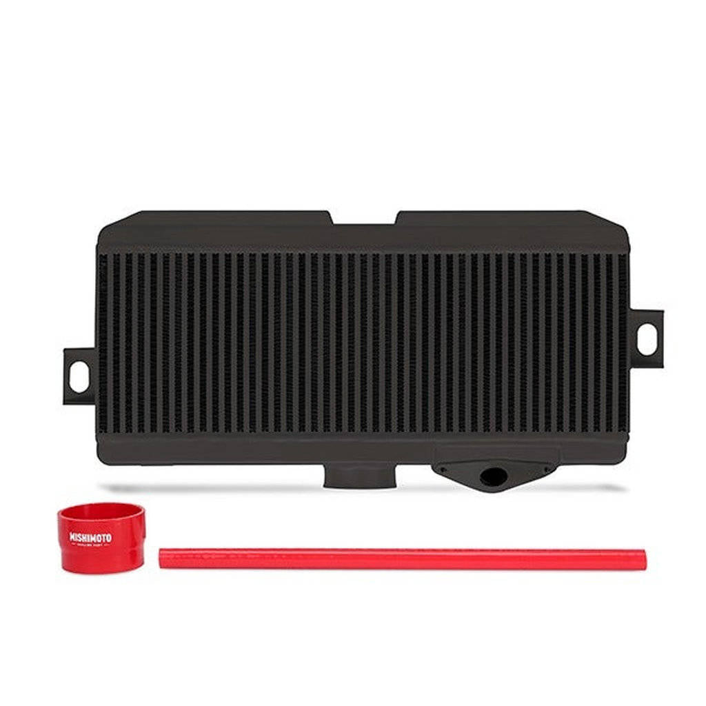 MISHIMOTO MMTMIC-STI-08BKRD SUBARU WRX STI Performance Top-Mount Intercooler Kit, Black Cooler, Red Photo-0