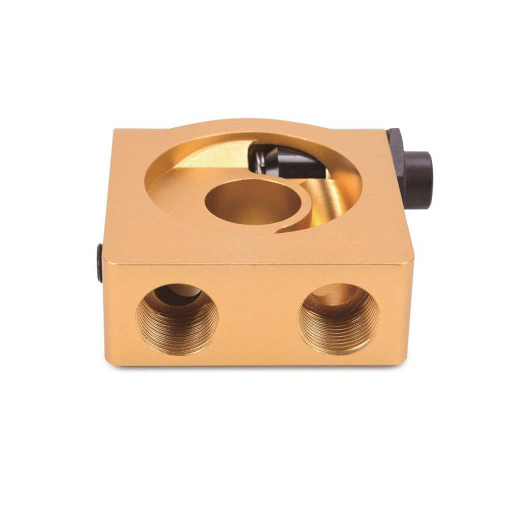 MISHIMOTO MMOP-SPTRM22 M22 X 1.5 Sandwich Plate with Rear-Mounted Thermostat Photo-0
