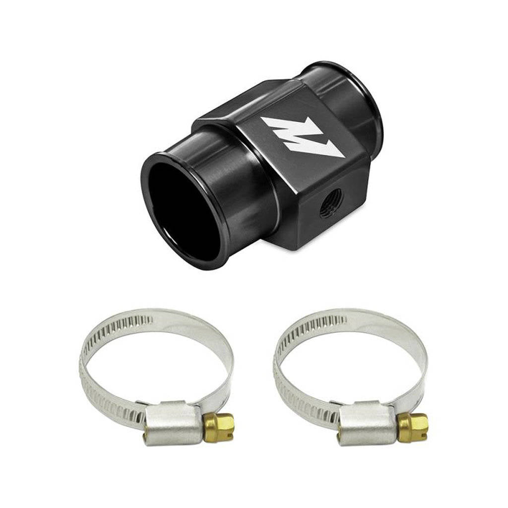 MISHIMOTO MMWHS-38-BK Water Temperature Sensor Adapter - 38mm - Black, Silver, Gold Photo-0