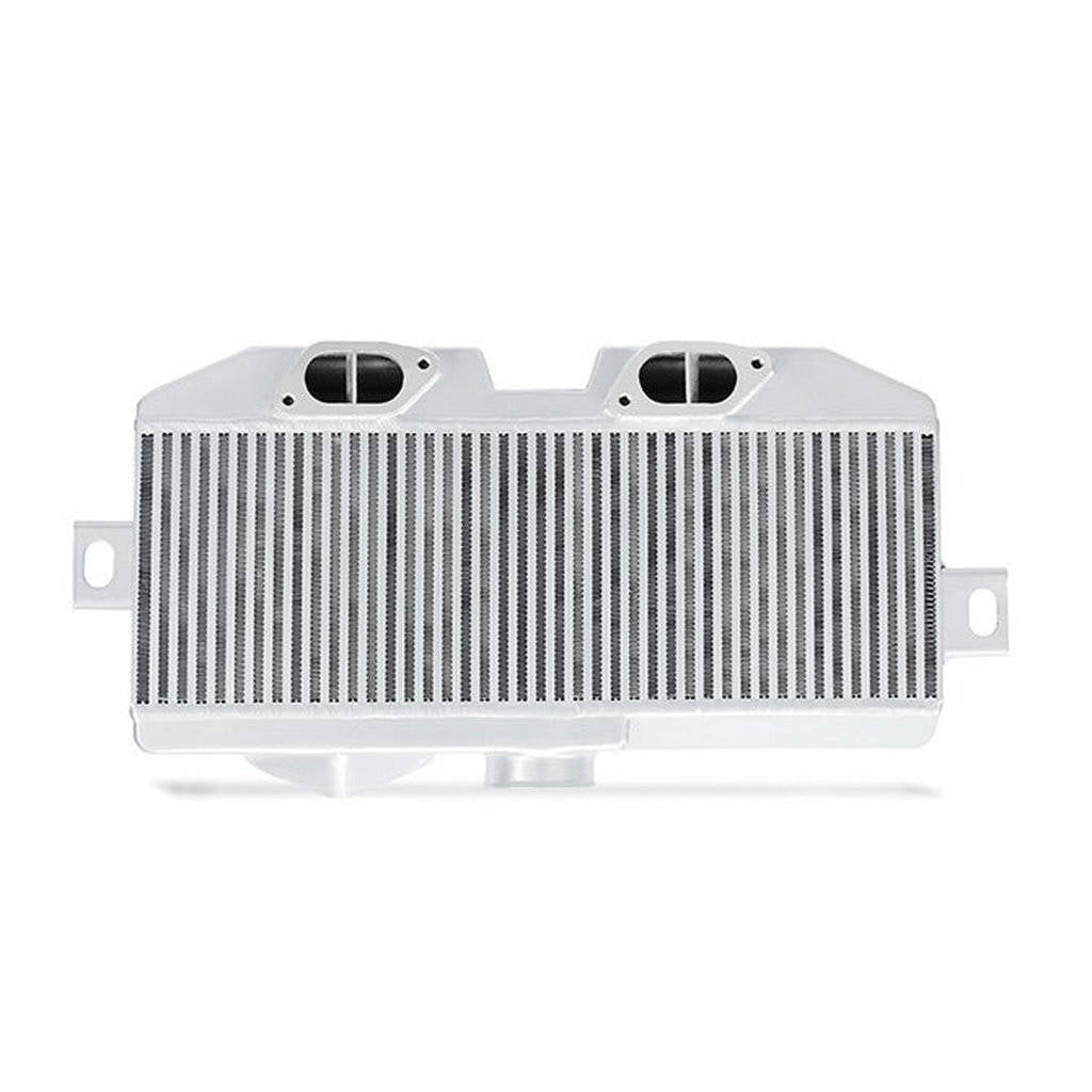 MISHIMOTO MMTMIC-STI-08SLRD SUBARU WRX STI Performance Top-Mount Intercooler Kit, Silver Cooler, Red Photo-2