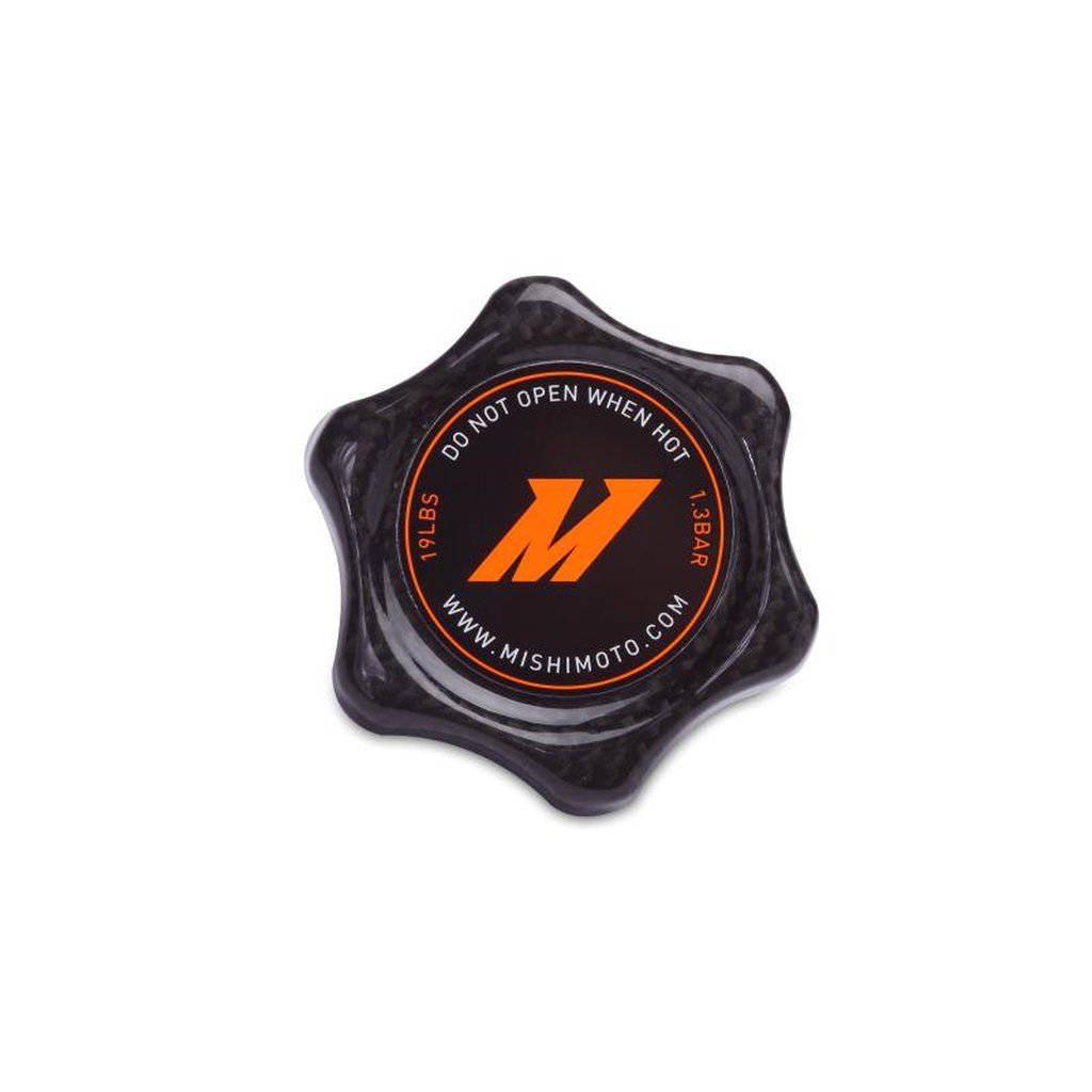 MISHIMOTO MMRC-13-SMCF Carbon Fiber 1.3 Bar Radiator Cap, Small Photo-0