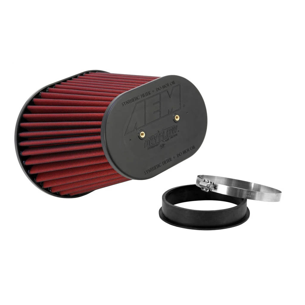AEM 21-2258DK DryFlow Air Filter TAPERED FLG 5 X 8" DSL OVAL DRYFLOW Photo-2