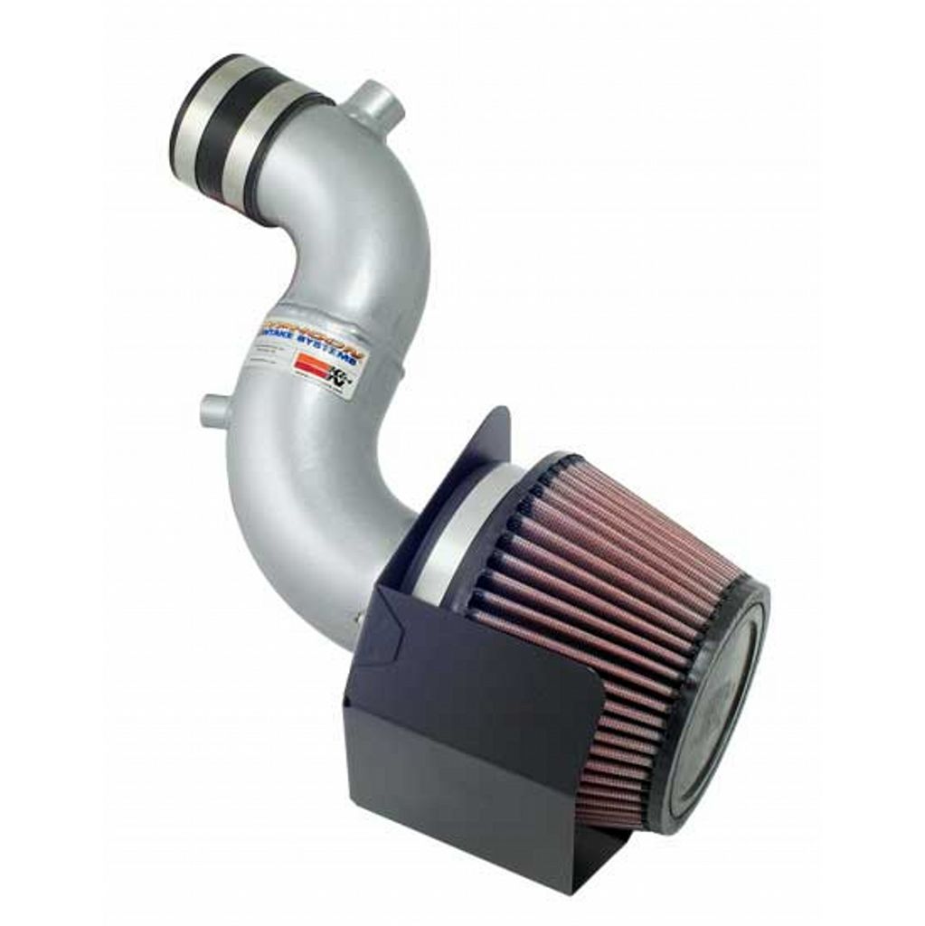 K&N 69-1016-1TS Performance Air Intake System TYPHOON; HONDA FIT L4-1.5L, (SILVER) 07-08 Photo-0