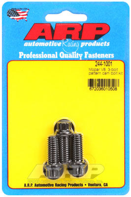 ARP 244-1001 Cam Bolt Kit for Chrysler 383-440 Wedge & 426 Hemi 3-bolt pattern. 8740. 12pt Photo-0