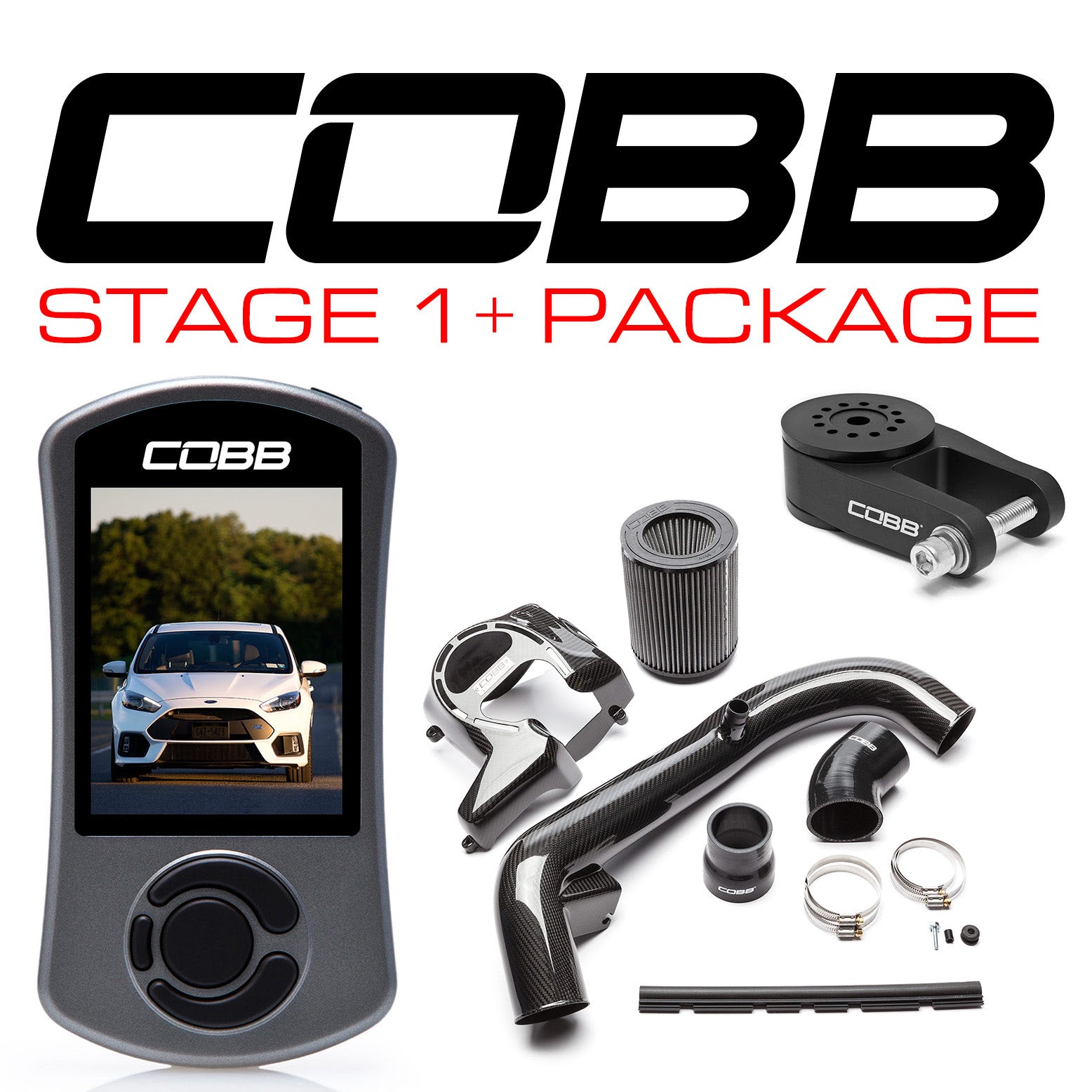 COBB FOR004001P FORD Stage 1+ Carbon Fiber Power Package Focus RS 2016-2017 Photo-0