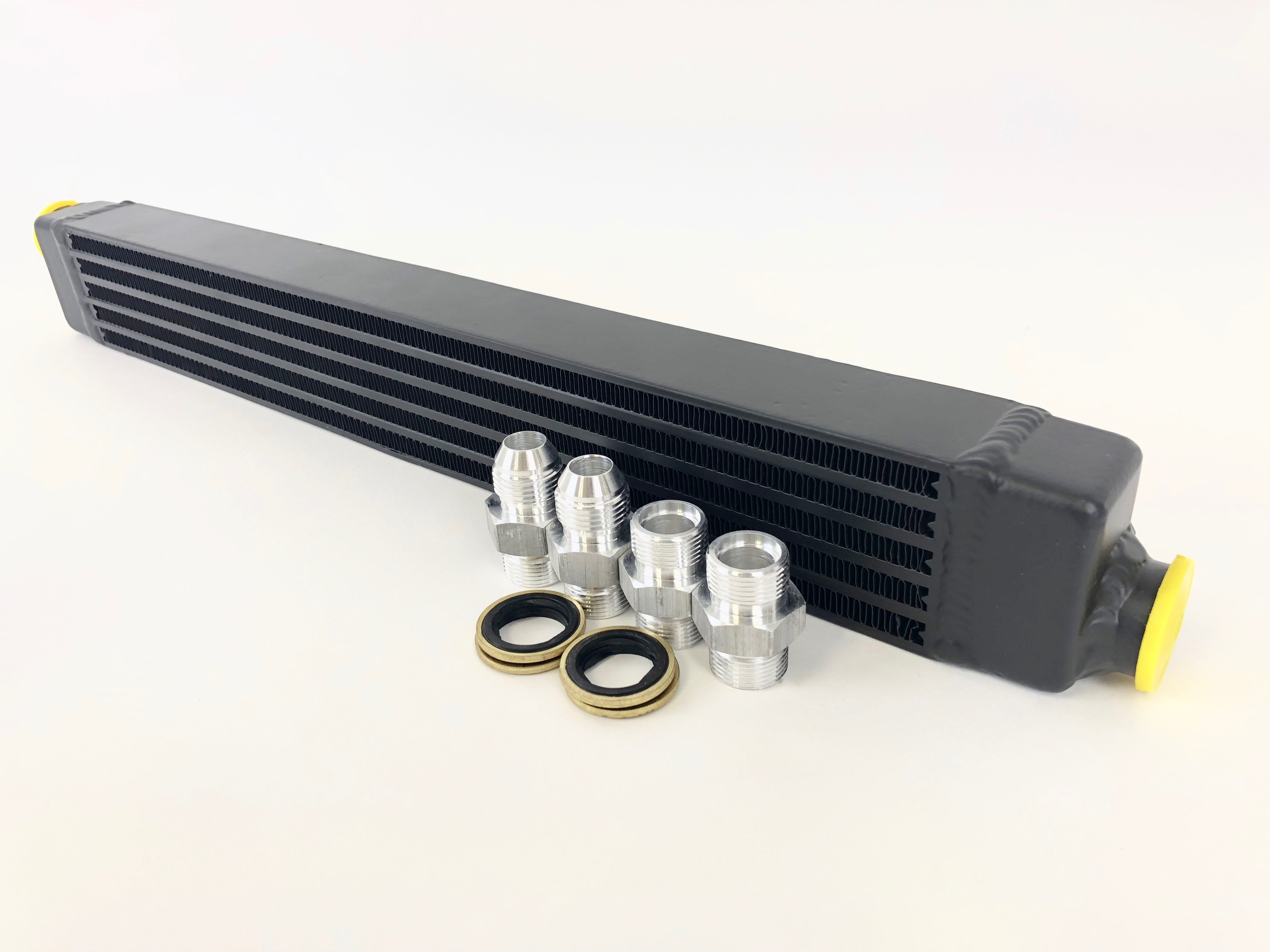 CSF 8092 BMW E30 high performance Oil Cooler w/adjustable fittings for OEM style and AN-10 male connections Photo-0 