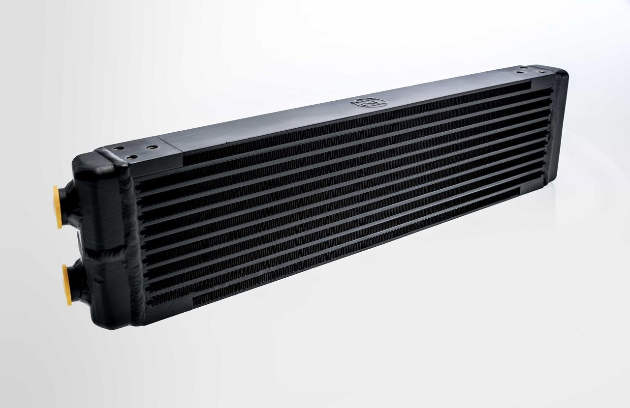 CSF 8110 UNIVERSAL Dual-Pass Oil Cooler w/Direct Fitment for PORSCHE 911 center front oil cooler (RS Style) - M22 x 1.5 connections - 24L x 5.75H x 2.16W Photo-0 