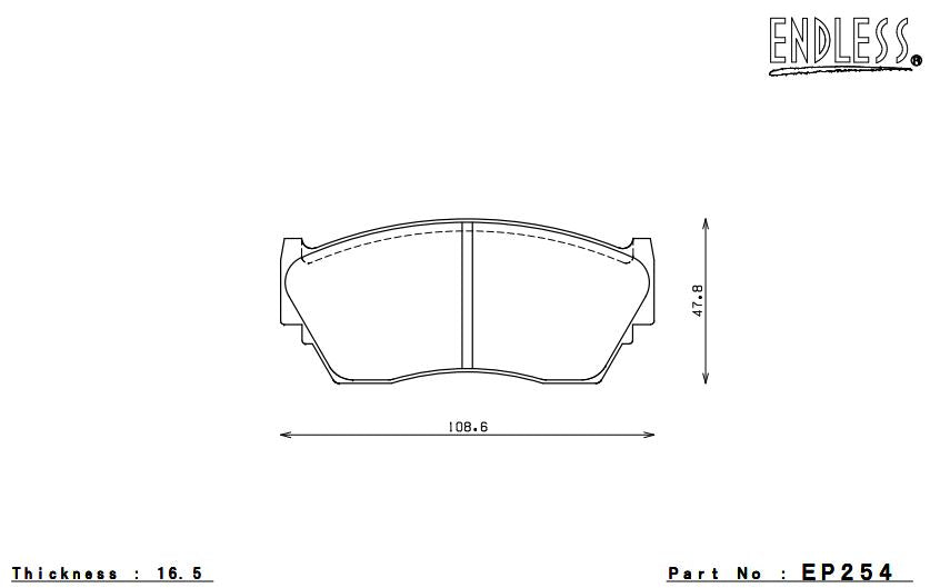 ENDLESS EP254SSY Brake pads Photo-0