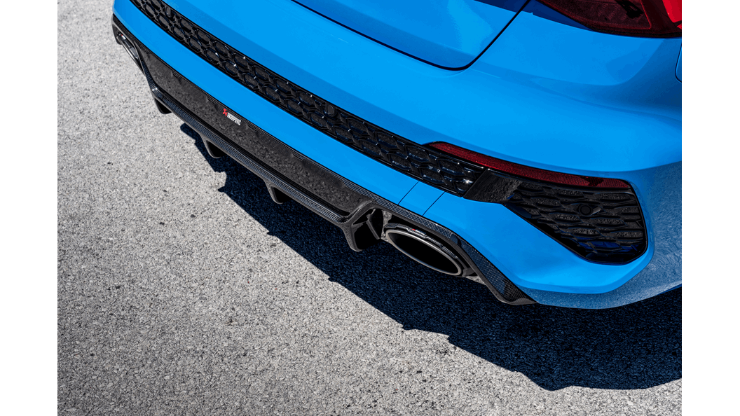 AKRAPOVIC DI-AU/CA/2/G Carbon Fibre Diffuser Rear (High Gloss) for AUDI RS3 Sedan/Sportback (8Y) 2022-2024 Photo-1