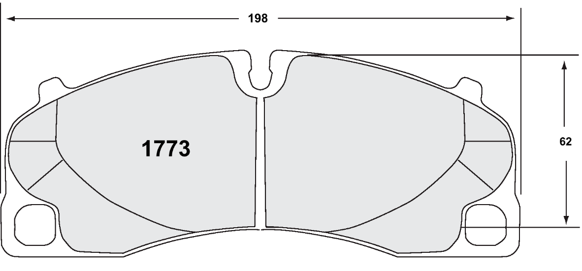 PFC 1773.11.17.44 Front brake pad RACE 11 CMPD 17mm PORSCHE 992 GT3 / 991 GT3/Turbo | 981/718 Cayman GT4 Photo-0