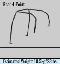 CUSCO 1C6 261 A Roll Cage D1 along Roof (4 point, 5 passenger) for TOYOTA Yaris (MXPA10) 2020- Photo-0