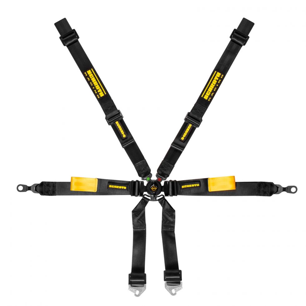 SCHROTH 94710-0 Seat Belt Enduro 6-point 2\" (50 mm) 2x2, Black for PORSCHE 911 (996 / 997) Photo-0