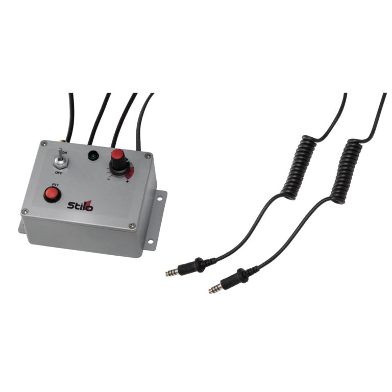 STILO DB0204 Waterproof Offshore intercom unit 2 helmets with radio connection, PTT and Bluetooth Photo-0