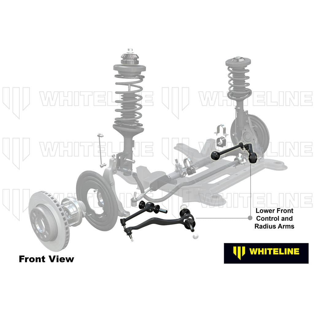 WHITELINE KTA255 Front Suspension Alloy Wishbone Control/Radius Arm Kit for BMW 1/3 Series 2005-2012 Photo-1