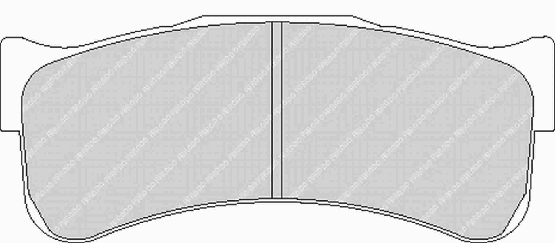 FERODO FRP3031GB Front Brake Pads DS3.12 for ASTON MARTIN Vantage GTE / FERRARI 430 GT2 Photo-0