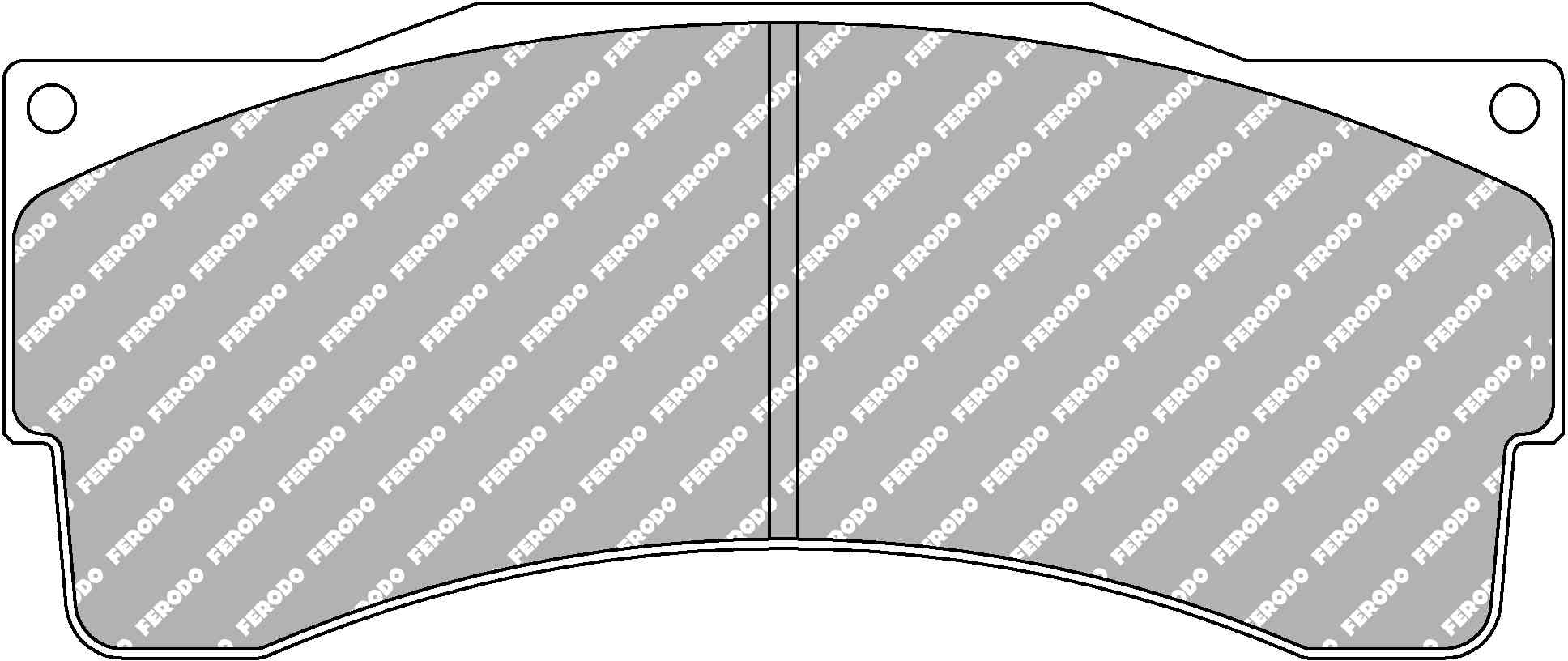 FERODO FRP3055GB Brake Pads DS3.12 for Caliper AP Racing CP6060 / CP6065 / CP6086 Photo-0