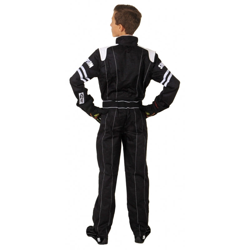 SIMPSON LY22071 Racing suit YOUTH LEGEND II, SFI 3.2A/1, black, size XS Photo-1