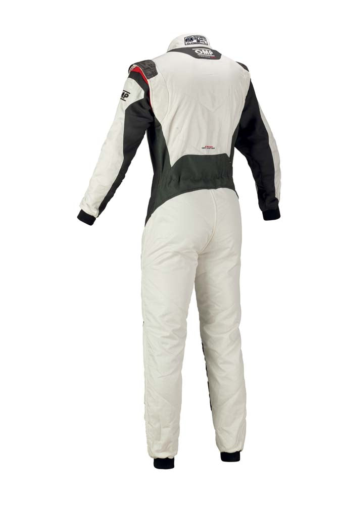 OMP IA0-1859-B01-373-50 Racing suit TECNICA EVO my2018, FIA/SFI, white/anthracite, size Photo-1