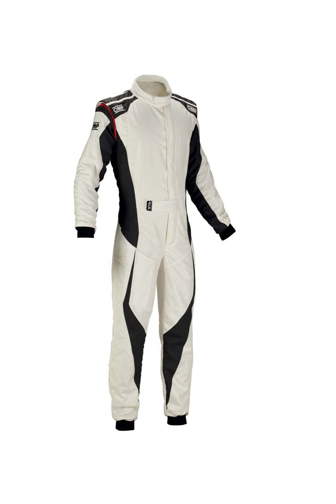 OMP IA0-1859-B01-373-50 Racing suit TECNICA EVO my2018, FIA/SFI, white/anthracite, size Photo-0