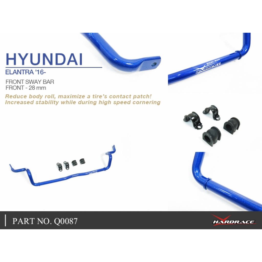 HARDRACE Q0087 FRONT SWAY BAR 28MM 5 PCS/SET HYUNDAI ELANTRA 16- Photo-5