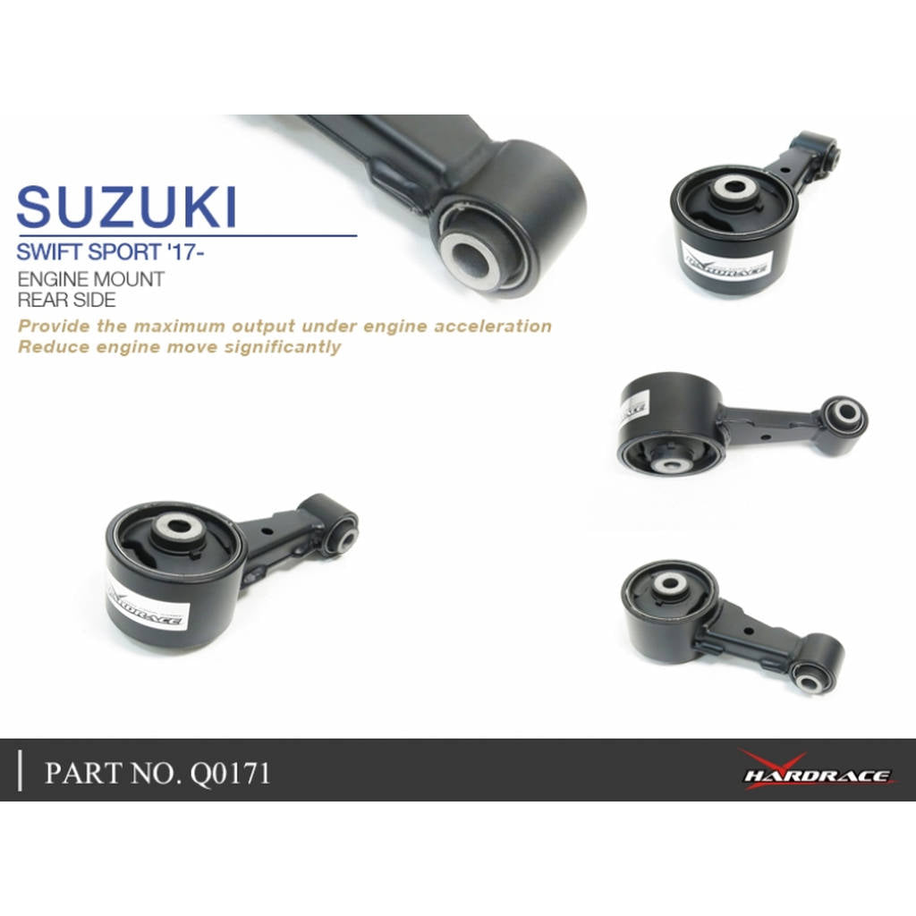 HARDRACE Q0171 ENGINE MOUNT, REAR 1 PCS/SET SUZUKI SWIFT SPORT 17- Photo-4