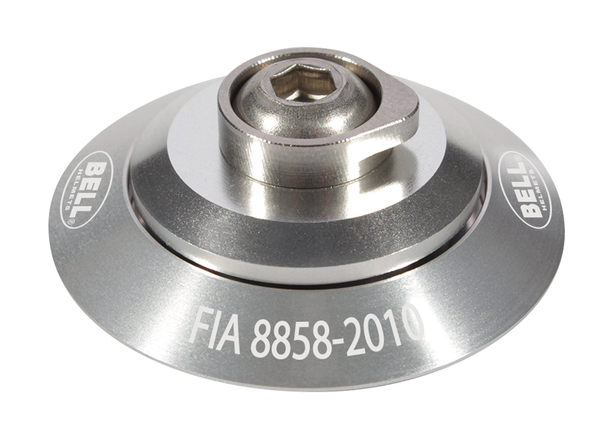 BELL 2100001 HANS clip set, FIA 8858-2010, silver Photo-0