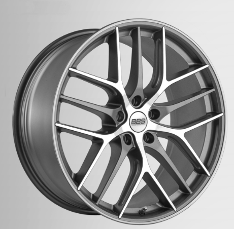 BBS 10020422 Wheel CC-R CC0402 Graphite Diamond Cut 9,5x20 PCD 5x120 ET40 CB82,0 PFS Photo-0