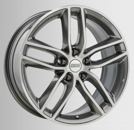 BBS 10018432 Wheel SX SX0103 Platinum Silver diamond-cut 8x18 PCD 5x112 ET44 CB82,0 PFS Photo-0