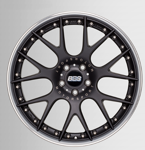 BBS 0711019# Wheel CH-RII CH607 Satin Black/Titanium 10,5x21 PCD 5x130 ET47 CB71,6 Photo-1