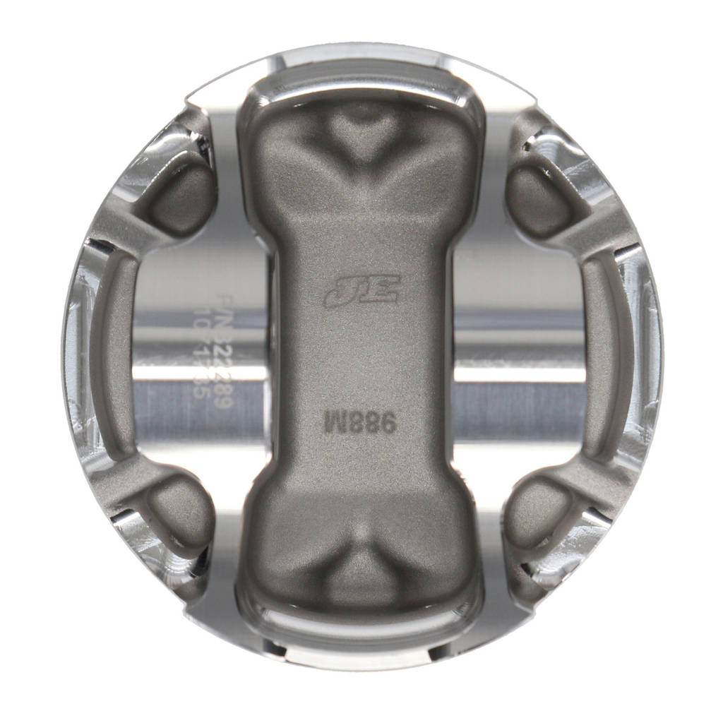 JE 291881S Piston Single (89.00 mm Bore, 1.260 in. CH, -0.60 CC) for NISSAN QR25DE Engine Photo-2