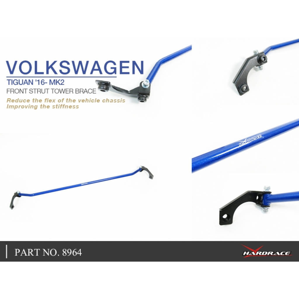 HARDRACE 8964 FRONT STRUT TOWER BRACE 1 PCS/SET VW TIGUAN 16- MK2 Photo-5