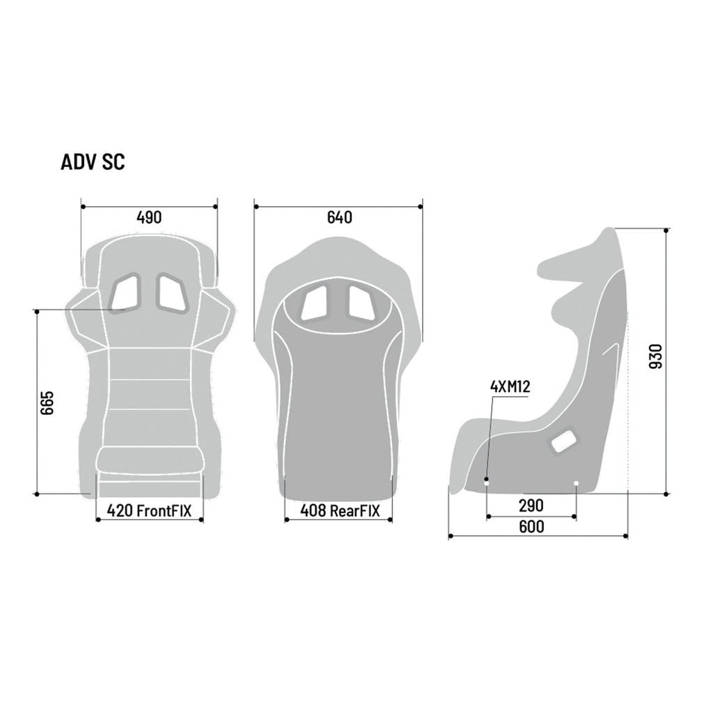 SPARCO 008020ZNR Racing seat ADV SC, FIA 8862-2009, carbon, black Photo-2