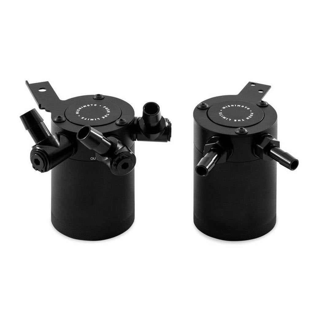 MISHIMOTO MMBCC-WRX-08SBE SUBARU WRX Baffled Oil Catch Can System, Black Photo-3