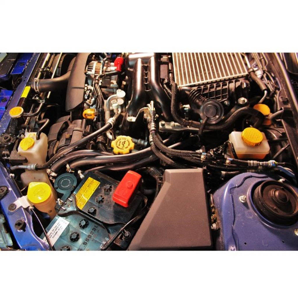 MISHIMOTO MMBCC-WRX-08SBE SUBARU WRX Baffled Oil Catch Can System, Black Photo-5