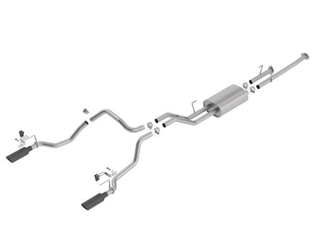 BORLA 140638BC Exhaust system TOYOTA TUNDRA 2014+ 4.6L / 5.7L TIP 4" RD X 14" BLACK CHROME Photo-0